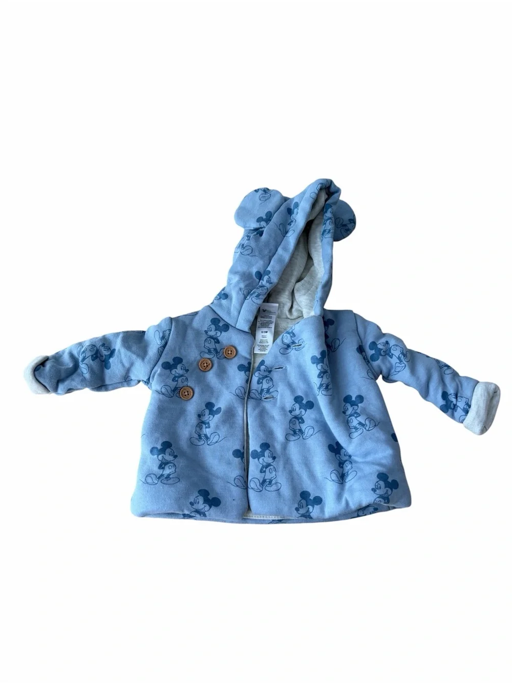 Disney Baby Mickey Mouse 3 Piece Outfit Set 0-3 Months Jacket Bodysuit Pants